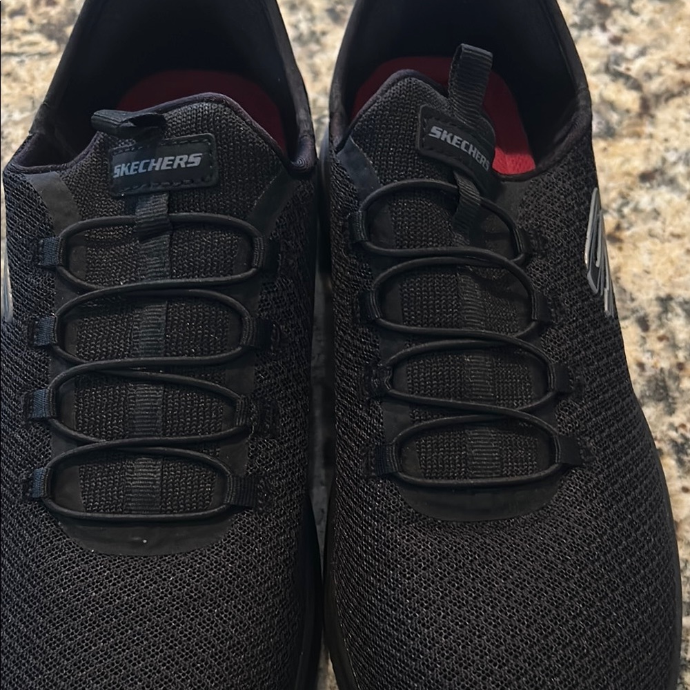 Skechers Black Athletic Shoes